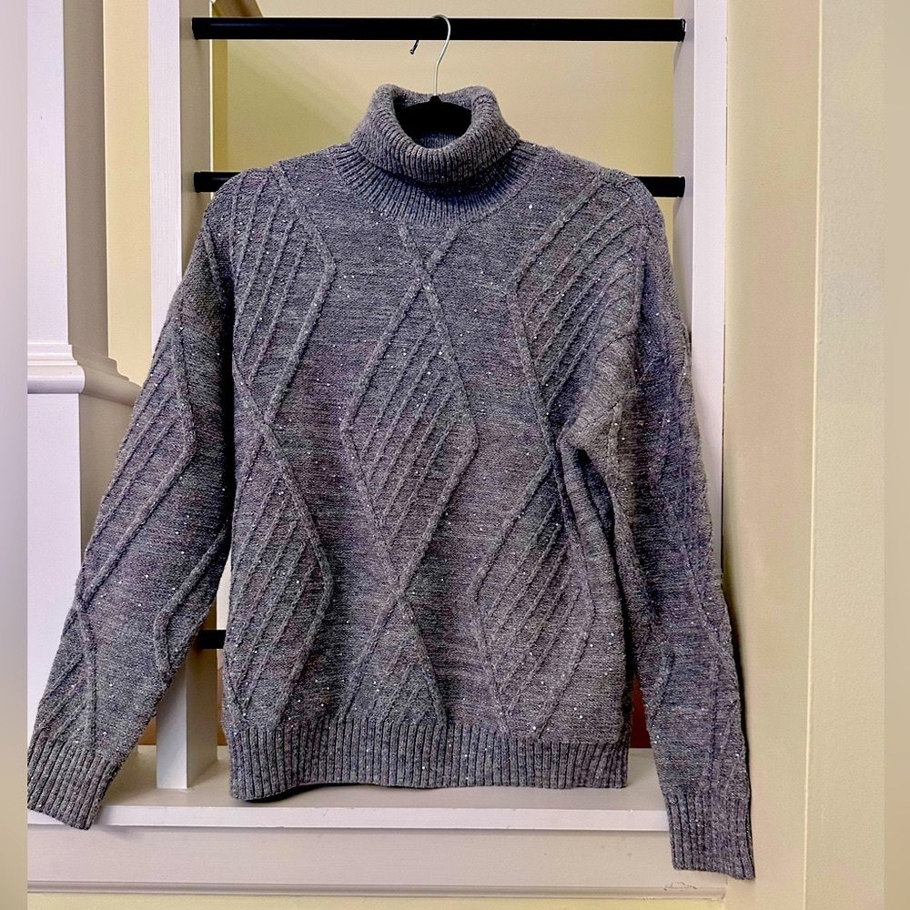 Rachel Zoe Sparkling Turtleneck Sweater
